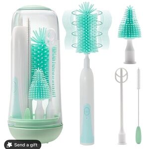 Kids Bottle Cleaning Set - Green